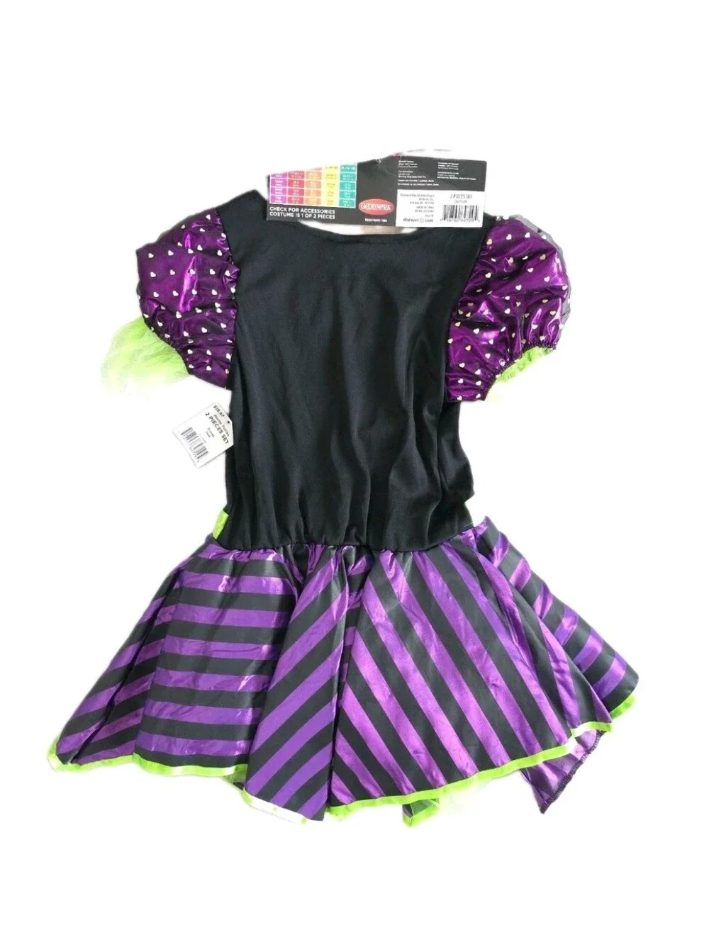 Goodmark Costume Girls Size 8-10 Witch Halloween Dress Hat Pretty Potion Medium